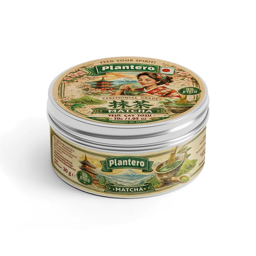 Plantero Saf Matcha Tozu ( Japonya'dan, 30g, 20 servis)